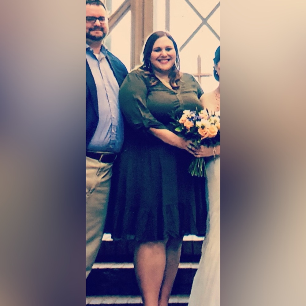 Torrid Sage Green Long Sleeve Dress - Picture 7 of 10